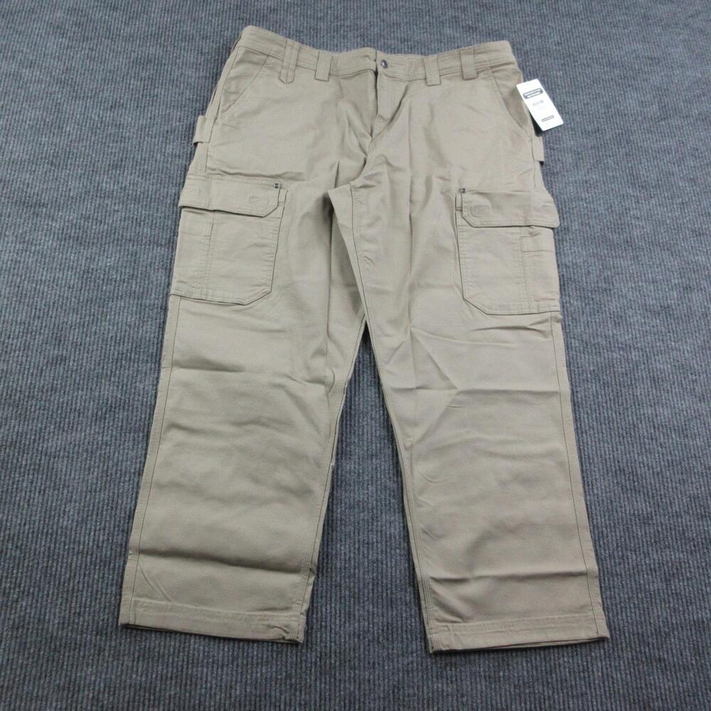 Duluth Trading Co. Pants Mens 46x32 Brown DuluthFlex Fire Hose Cargo 46x31* NWT
